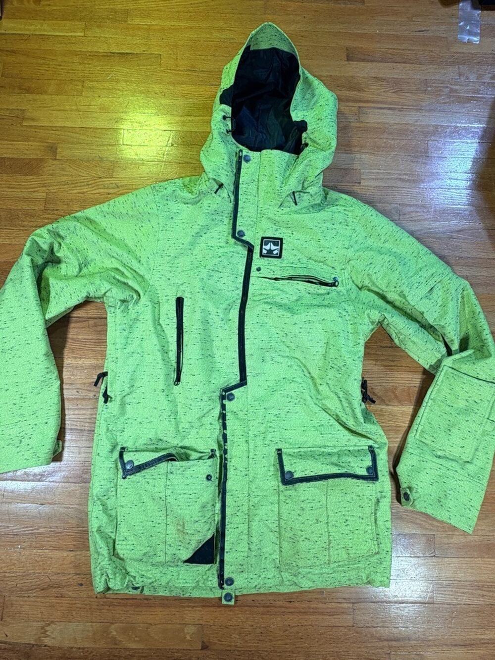 Rome SDS Manifest Collection Snowboard Ski Jacket Yellow Black Size M